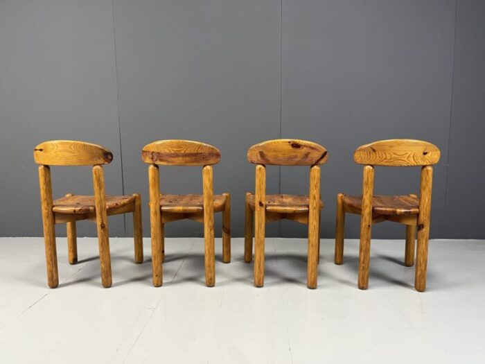 scandinavian pine dining chairs by rainer daumilier for hirtshals savvaerk 1980s set of 4 3246