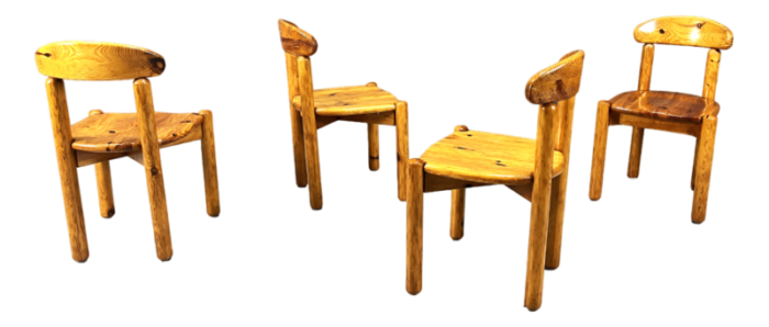 scandinavian pine dining chairs by rainer daumilier for hirtshals savvaerk 1980s set of 4 3286