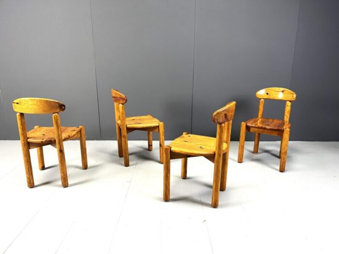 scandinavian pine dining chairs by rainer daumilier for hirtshals savvaerk 1980s set of 4 4649