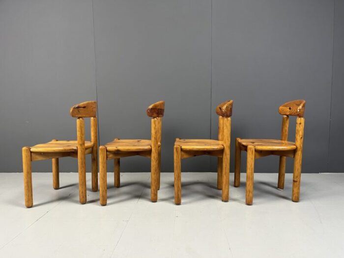 scandinavian pine dining chairs by rainer daumilier for hirtshals savvaerk 1980s set of 4 6914