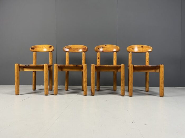 scandinavian pine dining chairs by rainer daumilier for hirtshals savvaerk 1980s set of 4 9352