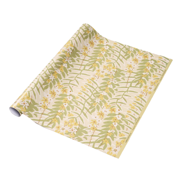 schumacher ashbee botanical wrapping paper in citron 3276