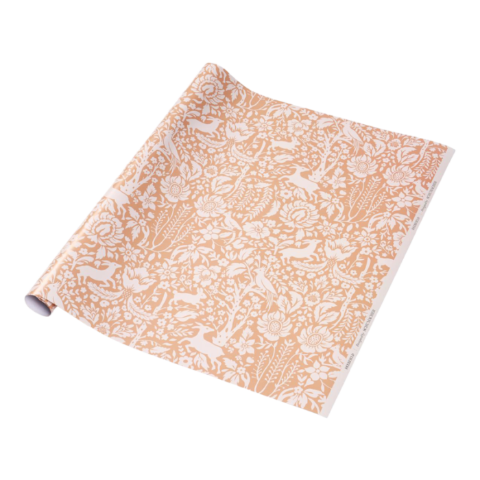 schumacher deerfield wrapping paper in petal 7045