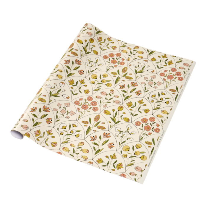 schumacher frances floral wrapping paper in petal 5826