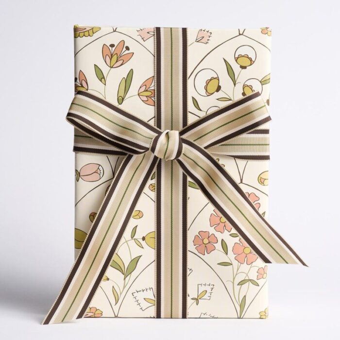 schumacher frances floral wrapping paper in petal 7200