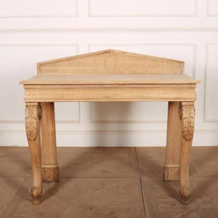 scottish bleached oak console 0977