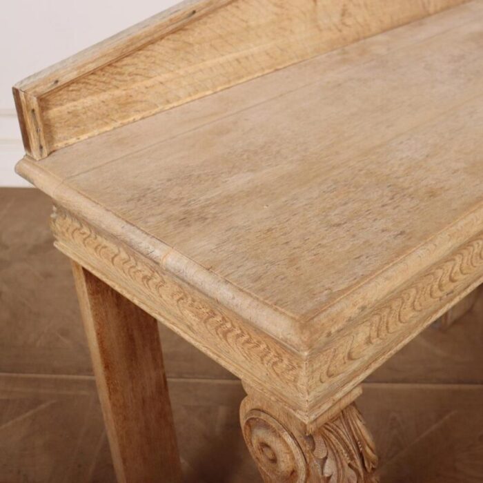 scottish bleached oak console 4465