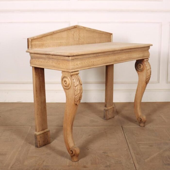 scottish bleached oak console 5544