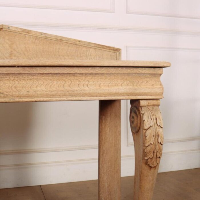 scottish bleached oak console 6545