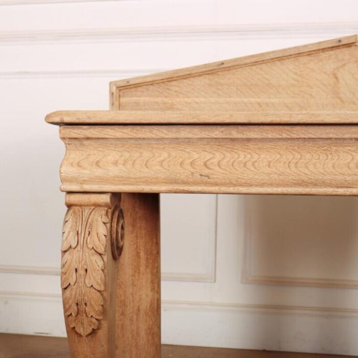 scottish bleached oak console 7734