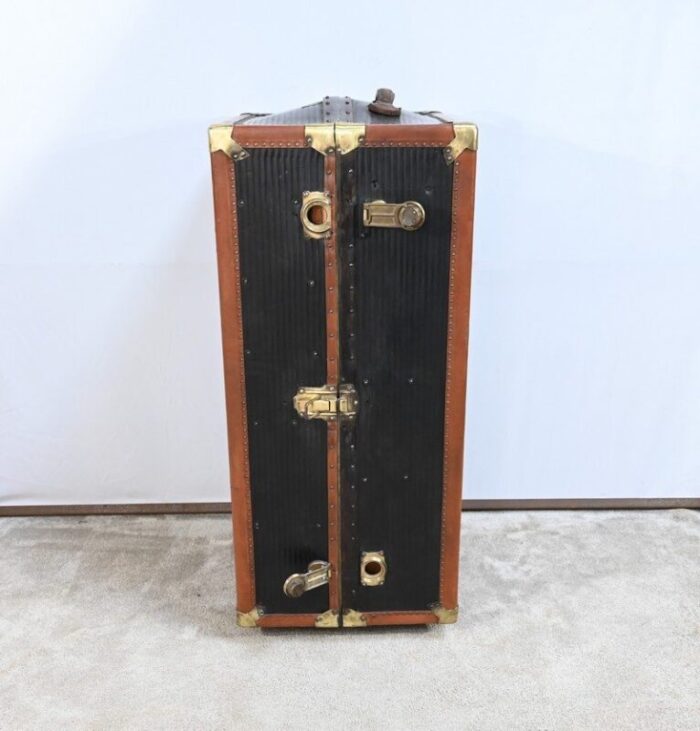 secretary trunk in mahogany interior 1900s 19