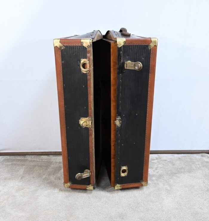 secretary trunk in mahogany interior 1900s 20