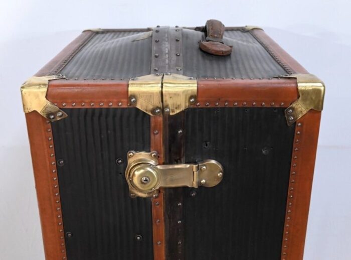 secretary trunk in mahogany interior 1900s 4