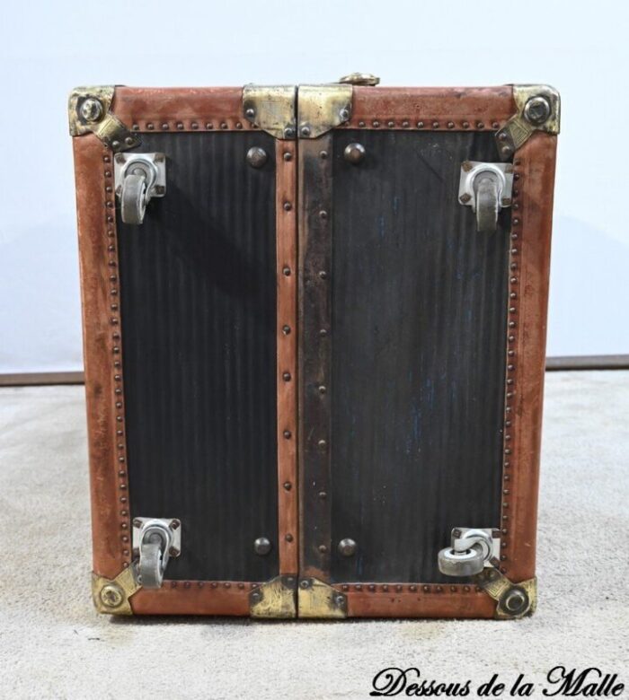 secretary trunk in mahogany interior 1900s 40