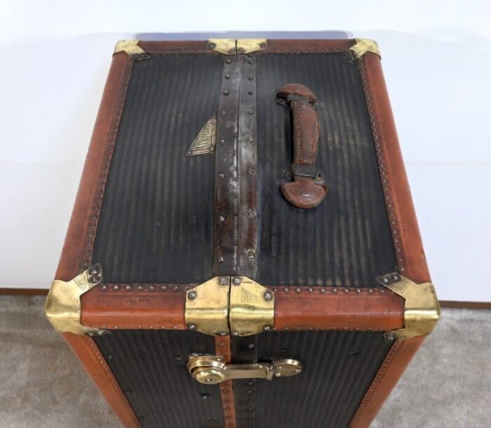 secretary trunk in mahogany interior 1900s 5