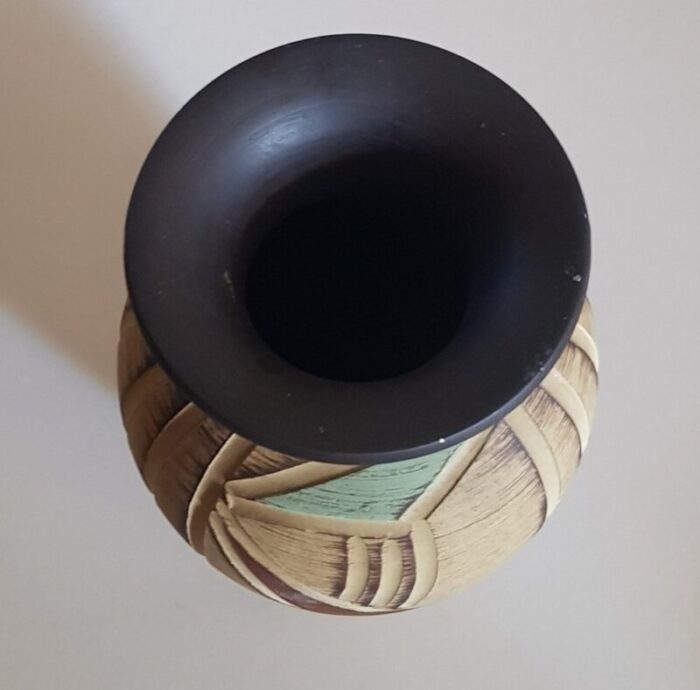 sgraffito sawa vase from ritz keramik 1960s 3