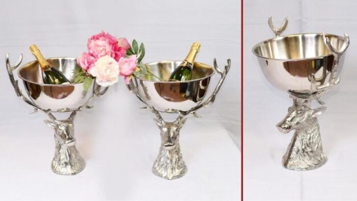 silver plate punch bowls or wine coolers set of 2 6