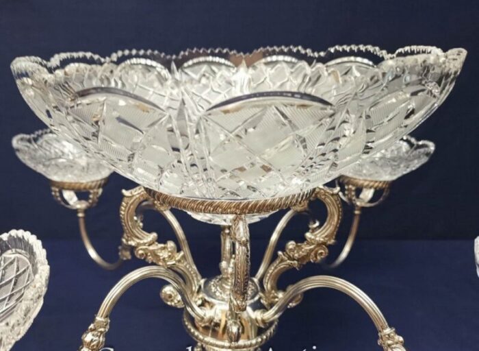 silver plated centrepiece from sheffield set of 2 5