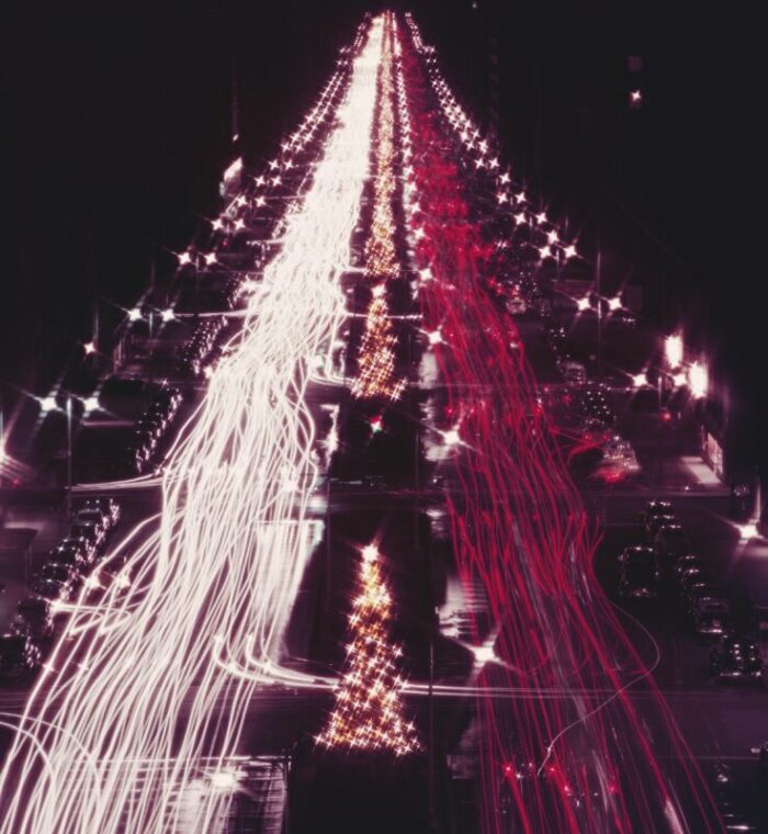 slim aarons christmas traffic estate stamped c type digital print 6237