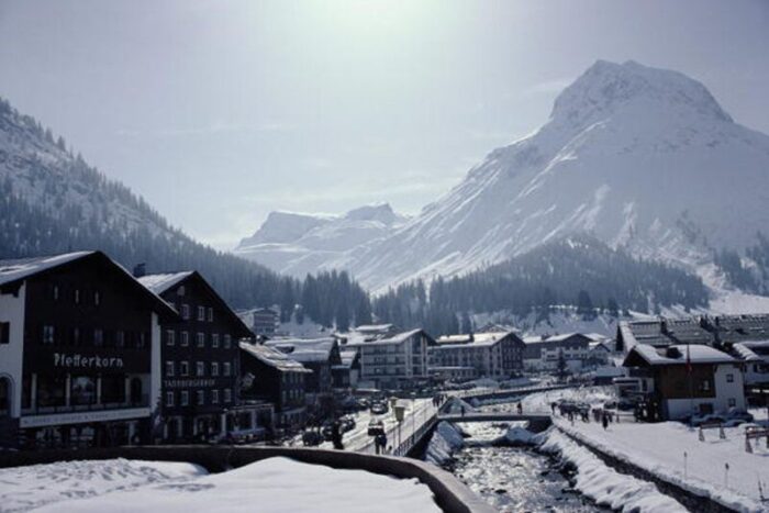 slim aarons main street in lech estate stamped c type digital print 3645