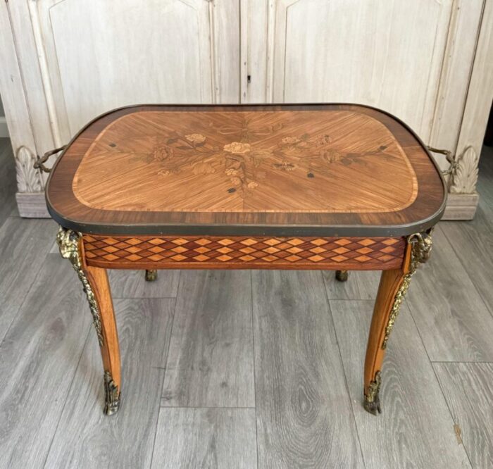 small french antique coffeetray table 8578