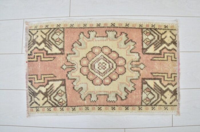 small handmade rug 1960s 1