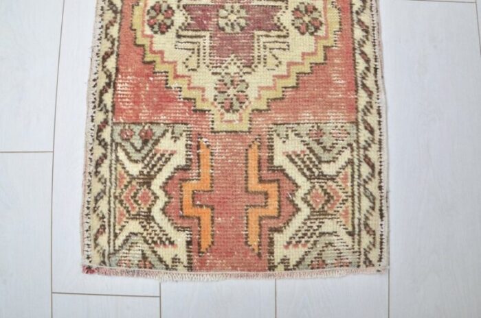 small red wool rug 1960s 4