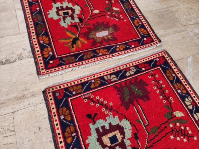 small turkish floral rugs set of 2 2