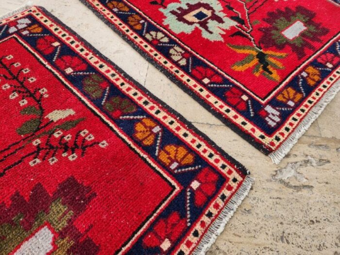 small turkish floral rugs set of 2 4