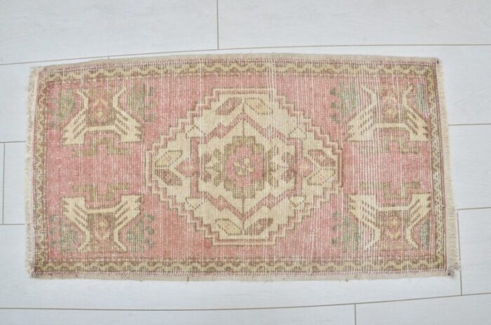 small turkish handmade wool rug 1960s 1 4