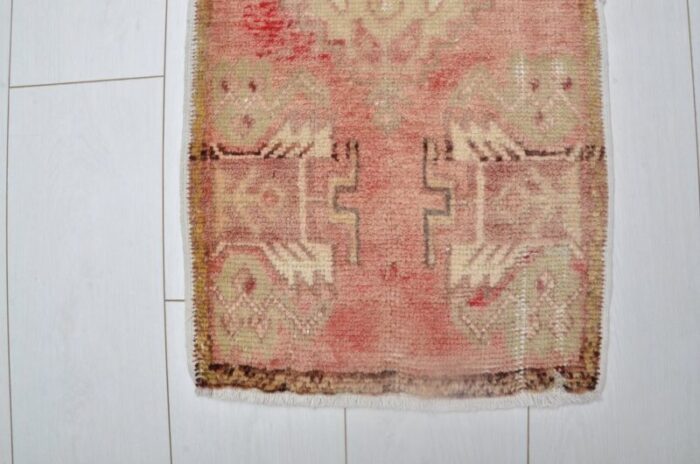 small vintage turkish rug in wool 1960s 4