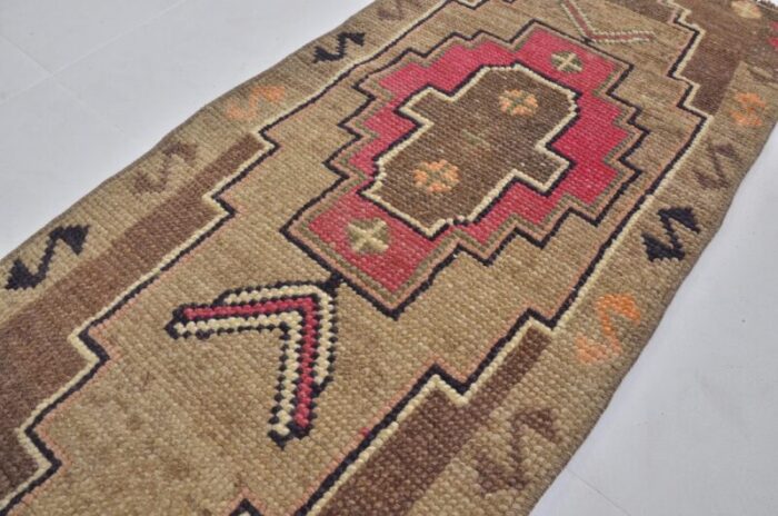 small vintage wool rug 1960s 1523