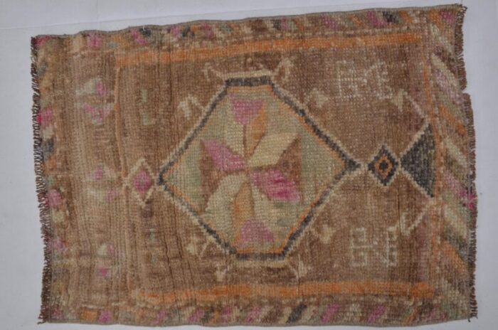 small vintage wool rug 1960s 1765