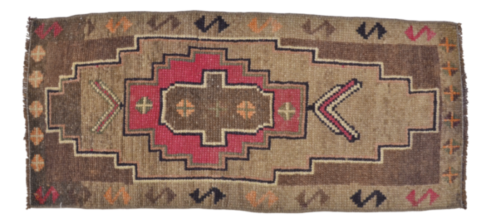 small vintage wool rug 1960s 1909