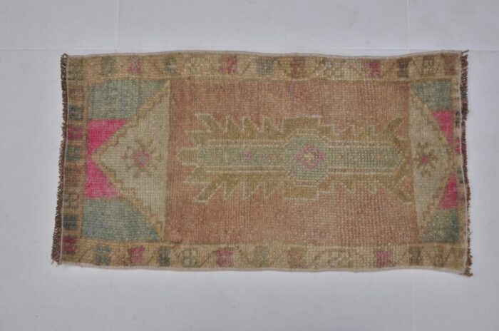 small vintage wool rug 1960s 3082