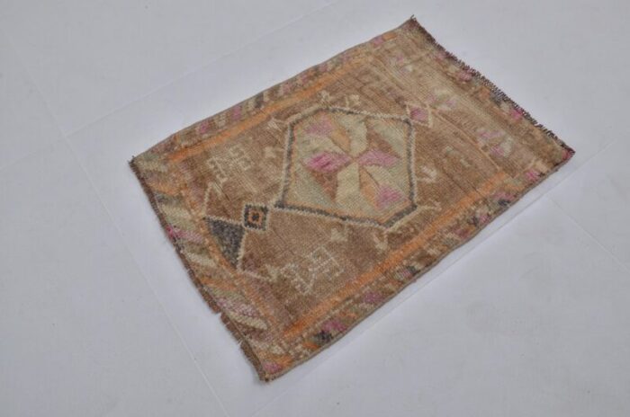 small vintage wool rug 1960s 4349