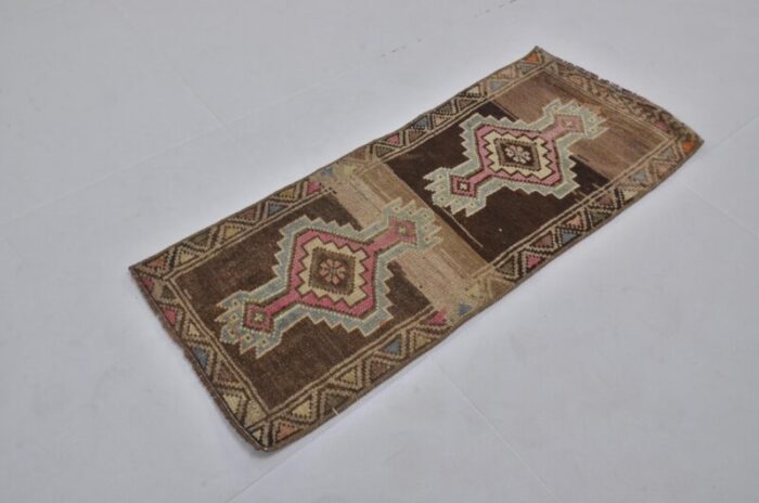 small vintage wool rug 1960s 4896