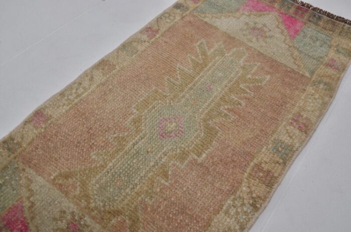 small vintage wool rug 1960s 6420