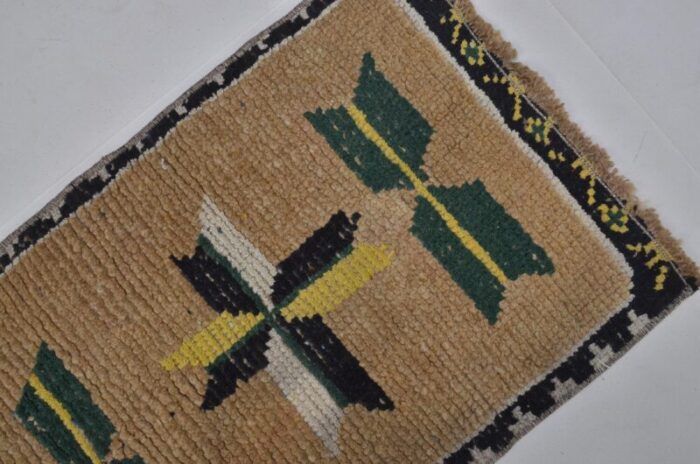 small vintage wool rug 1960s 7960