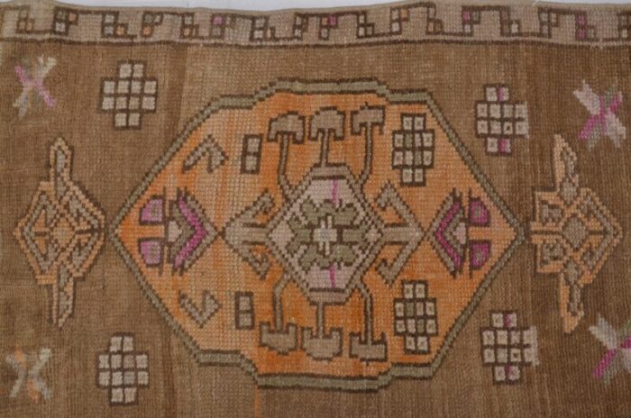 small vintage wool rug 1960s 8349