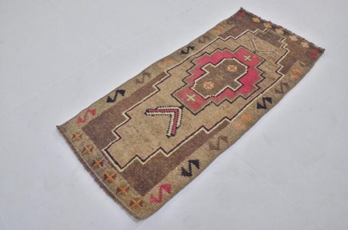 small vintage wool rug 1960s 8927