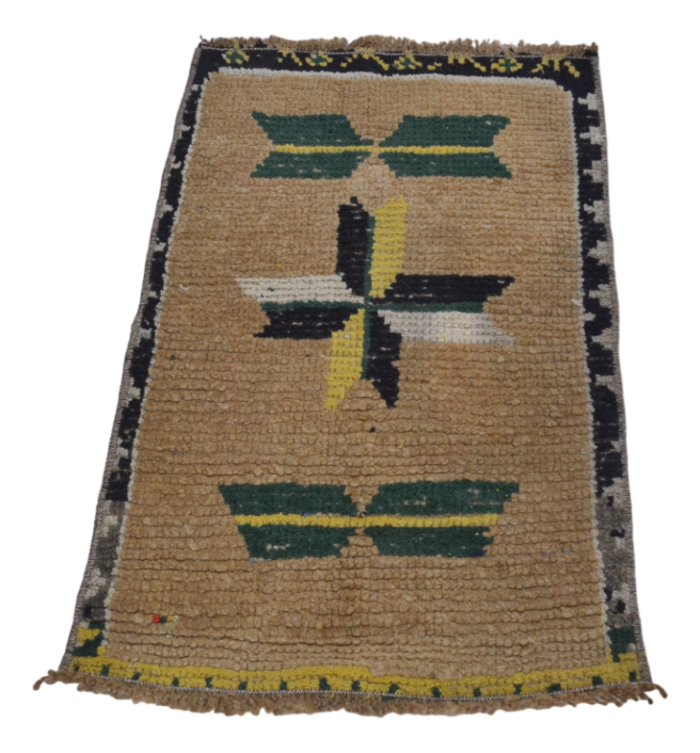 small vintage wool rug 1960s 9476