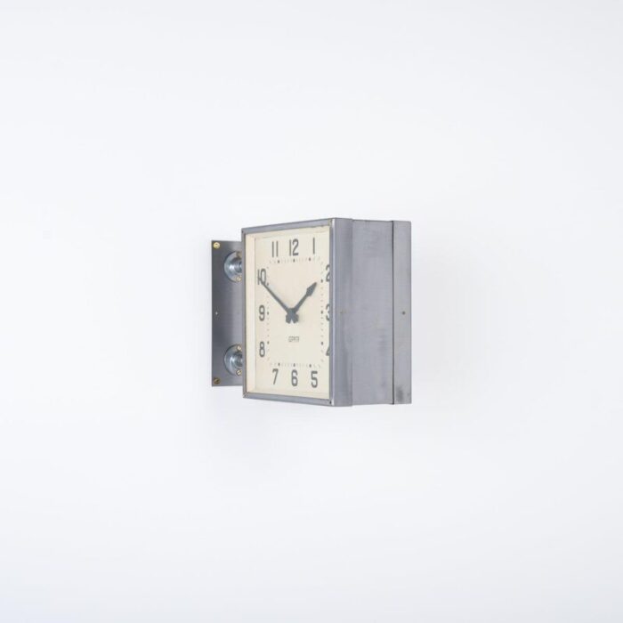 square wall mounted clock by gents of leicester 13