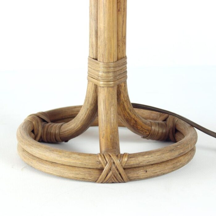 table lamp in bamboo and cane czech republic 1990s 2888