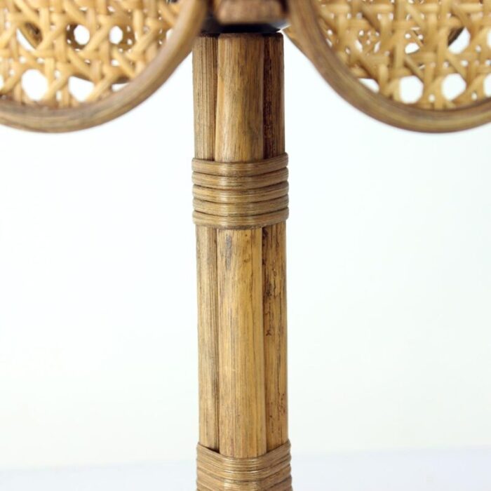 table lamp in bamboo and cane czech republic 1990s 5929