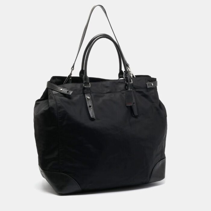 tumi black nylon weekender bag 3826