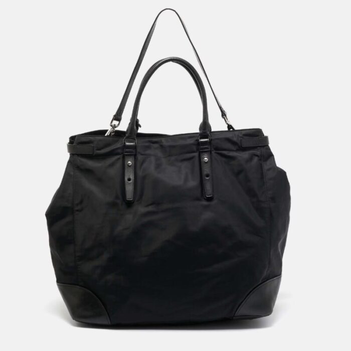 tumi black nylon weekender bag 8496