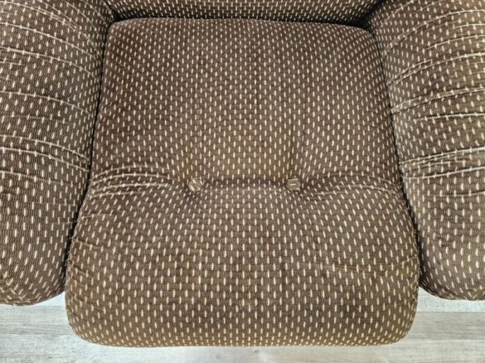 upholstered armchair in fabric 1970s 7805