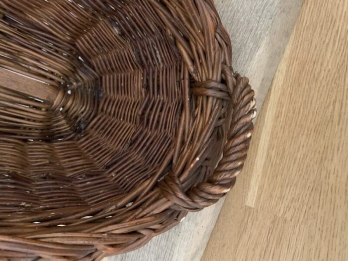 vintage baguette wicker basket 3