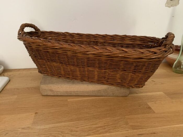 vintage baguette wicker basket 5